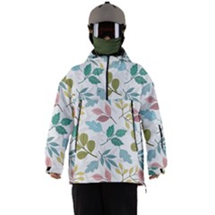 Leaf Seamless Pattern  Men s Ski And Snowboard Waterproof Breathable Jacket by Safari