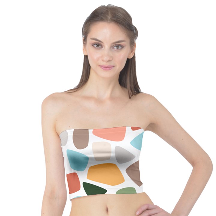 Shapes Seamless Pattern Tube Top