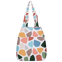 Shapes Seamless Pattern Center Zip Backpack