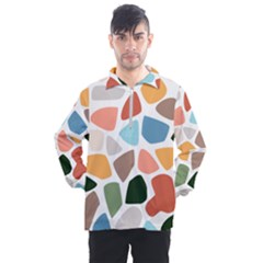 Shapes Seamless Pattern Men s Half Zip Pullover