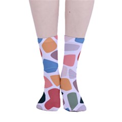 Shapes Seamless Pattern Smooth Crew Length Tube Socks