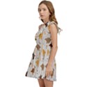 Seamless Dino Pattern Kids  One Shoulder Party Dress View3