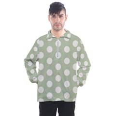 Polk Dots Seamless Pattern Men s Half Zip Pullover