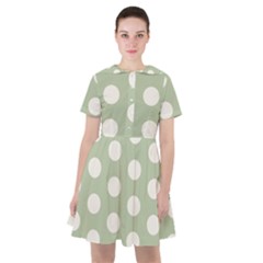 Polk Dots Seamless Pattern Sailor Dress by Safari