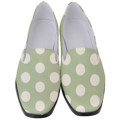 Polk Dots Seamless Pattern Women s Classic Loafer Heels by Safari