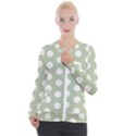 Polk Dots Seamless Pattern Casual Zip Up Jacket View1