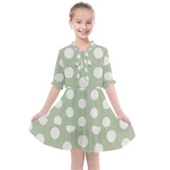 Polk Dots Seamless Pattern Kids  All Frills Chiffon Dress by Safari