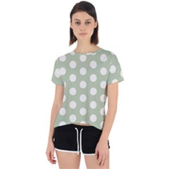 Polk Dots Seamless Pattern Open Back Sport T-shirt by Safari