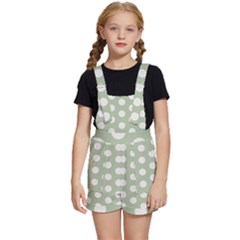 Polk Dots Seamless Pattern Kids  Short Overalls by Safari