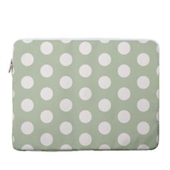 Polk Dots Seamless Pattern 15  Vertical Laptop Sleeve Case With Pocket by Safari