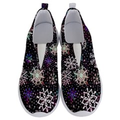 Shiny Winter Snowflake Abstract Christmas Cold Crystal December No Lace Lightweight Shoes by Bedest