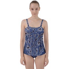 Nature Charm Drawing  Twist Front Tankini Set by dflcprintsclothing