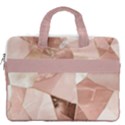 Rose Gold Marble Geometric Print MacBook Pro 15  Double Pocket Laptop Bag  View2