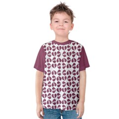 Bk Love In Pieces Print Pattern Design Kids  Cotton T-Shirt