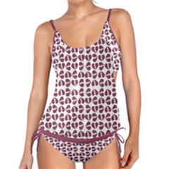 Bk Love In Pieces Print Pattern Design Tankini Set