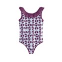 Bk Love In Pieces Print Pattern Design Kids  Frill Swimsuit View1