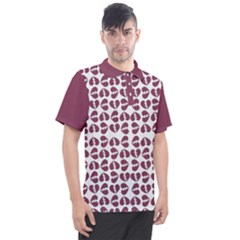 Bk Love In Pieces Print Pattern Design Men s Polo T-Shirt