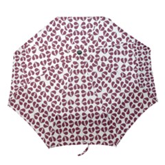 Love In Pieces Print Pattern Design Folding Umbrellas by dflcprintsclothing