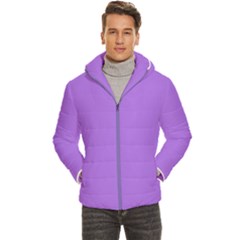 Men s Hooded Quilted Jacket In Purple by dressshop