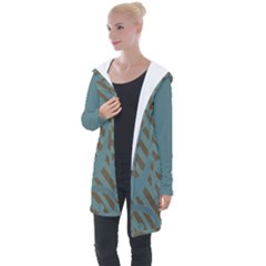 Earthbound Geometry Print Longline Hooded Cardigan