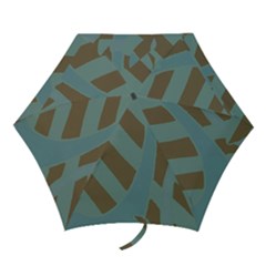 Earthbound Geometry Print Mini Folding Umbrellas by dflcprintsclothing