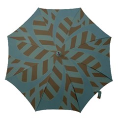 Earthbound Geometry Print Hook Handle Umbrellas (medium) by dflcprintsclothing