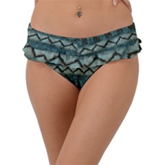 Holmes Christmas Jumper On Blueish Acrylic Frill Bikini Bottoms