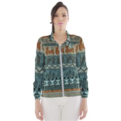 Holmes Christmas Jumper On Blueish Acrylic Women s Windbreaker