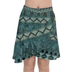 Holmes Christmas Jumper On Blueish Acrylic Chiffon Wrap Front Skirt