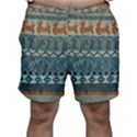 Holmes Christmas Jumper On Blueish Acrylic Men s Shorts View1