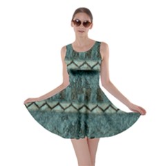 Holmes Christmas Jumper On Blueish Acrylic Skater Dress