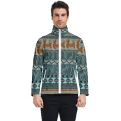 Holmes Christmas Jumper On Blueish Acrylic Men s Bomber Jacket