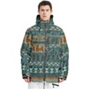 Holmes Christmas Jumper On Blueish Acrylic Men s Multi Pockets Zip Ski and Snowboard Waterproof Breathable Jacket View1