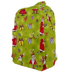 Background With Santa Claus, Christmas Decorations Classic Backpack