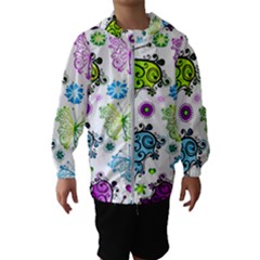 Butterflies, Abstract, Background, Colorful Kids  Hooded Windbreaker