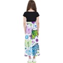 Butterflies, Abstract, Background, Colorful Kids  Flared Maxi Skirt View2