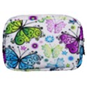 Butterflies, Abstract, Background, Colorful Make Up Pouch (Small) View2