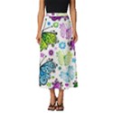 Butterflies, Abstract, Background, Colorful Classic Midi Chiffon Skirt View1