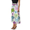 Butterflies, Abstract, Background, Colorful Classic Midi Chiffon Skirt View2