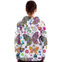 Butterflies, Abstract, Colorful, Floral, Flowers Women s Zipper Hoodie View2