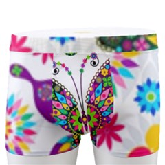 Butterflies, Abstract, Colorful, Floral, Flowers Men s Boxer Briefs