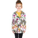 Butterflies, Abstract, Colorful, Floral, Flowers Kids  Double Breasted Button Coat View1