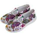 Butterflies, Abstract, Colorful, Floral, Flowers Women s Lightweight Slip Ons View2