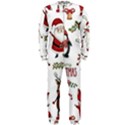 Christmas Characters Pattern, Xmas Backgrounds OnePiece Jumpsuit (Men) View1