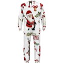 Christmas Characters Pattern, Xmas Backgrounds OnePiece Jumpsuit (Men) View2