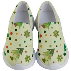 Christmas Pattern Background Seamless Kids Lightweight Slip Ons by kyorashop23