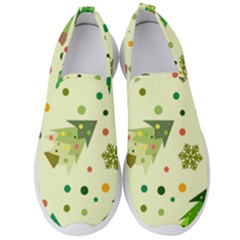 Christmas Pattern Background Seamless Men s Slip On Sneakers by kyorashop23