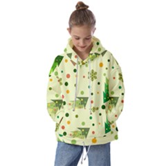 Christmas Pattern Background Seamless Kids  Oversized Hoodie