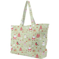 Christmas Pattern, Christmas Tree, Santa Simple Shoulder Bag by kyorashop23