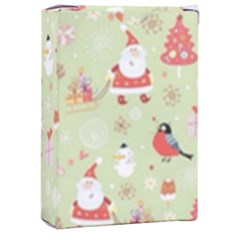 Christmas Pattern, Christmas Tree, Santa Playing Cards Single Design (rectangle) With Custom Box